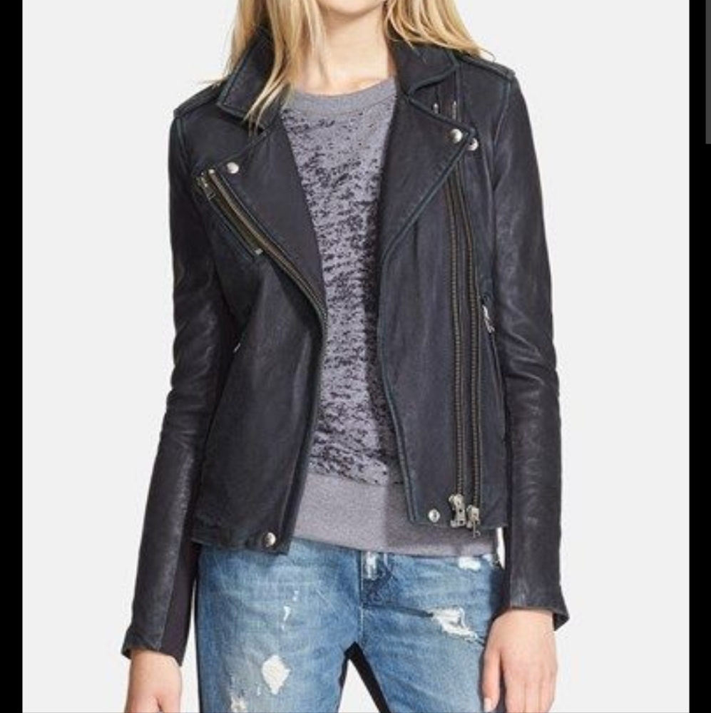 IRO 'Vika' Leather Jacket |- 40